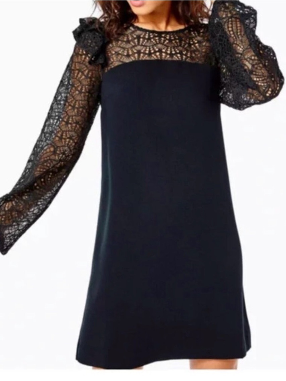 Lilly Pulitzer Karolina Shift Dress in Onyx Black - Picture 2 of 5